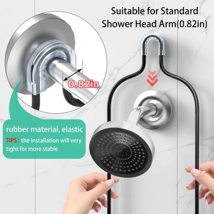 Imagem de Organizador de 3 camadas suspenso Shower Caddy DAOYA Black