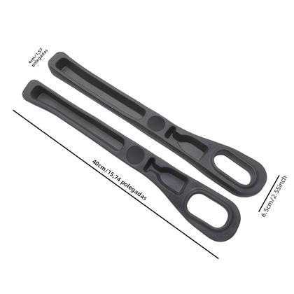 Imagem de Organizador De Acessórios Para Interior De Carro Em Couro PU Com Faixa De Armazenamento Para Espaços