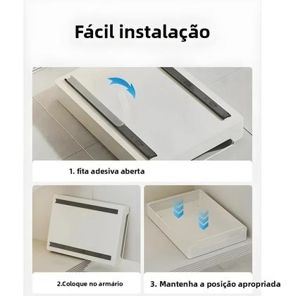 Imagem de Organizador De Armário Para Temperos Com Gaveta Deslizante, Novo Suporte De Armazenamento Para