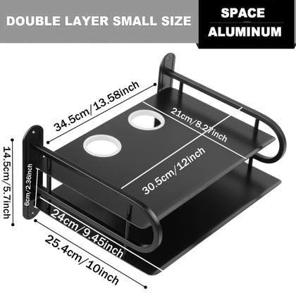 Imagem de Organizador de armazenamento para pendurar na parede Z-Color Black Metal Large