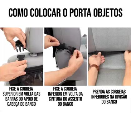 Imagem de Organizador De Assento Carro Multiuso Porta Acessórios Capa