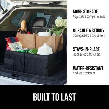Imagem de Organizador de Bagagens Gorilla Grip de Grande Capacidade - Preto