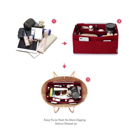 Imagem de Organizador de bolsas ZTUJO em tecido de feltro vermelho médio para Speedy 25 e 30