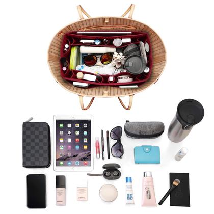 Imagem de Organizador de bolsas ZTUJO em tecido de feltro vermelho médio para Speedy 25 e 30