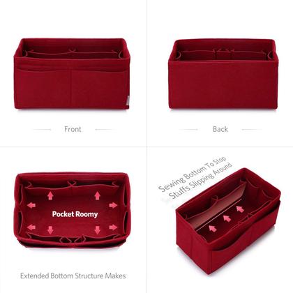 Imagem de Organizador de bolsas ZTUJO em tecido de feltro vermelho médio para Speedy 25 e 30