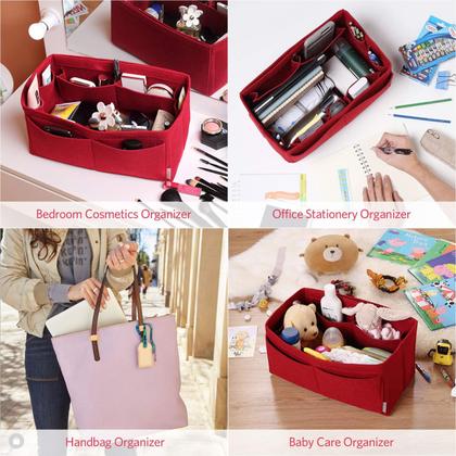 Imagem de Organizador de bolsas ZTUJO em tecido de feltro vermelho médio para Speedy 25 e 30