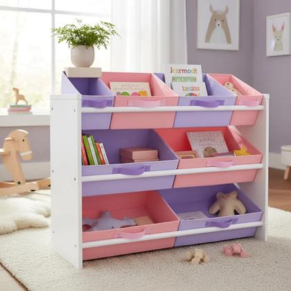 Imagem de Organizador de Brinquedos Infantil OrganiBox Feminino