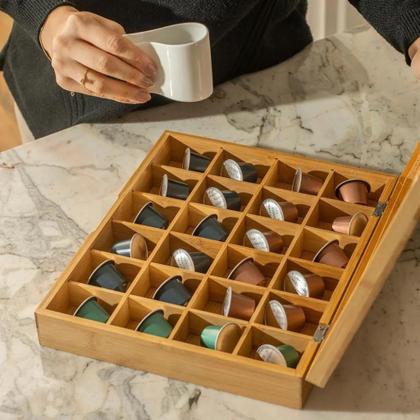 Imagem de Organizador De Cápsulas Com 24 Divisórias Sense 30x25cm Ou