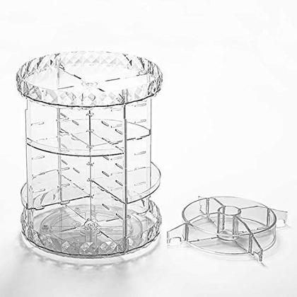 Imagem de Organizador De Cosmético Maquiagem Acrílico Giratório 360º Grande Transparente