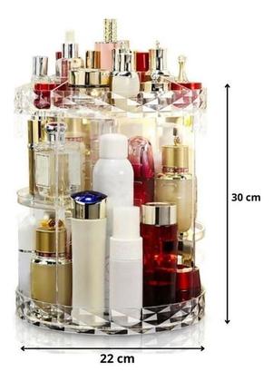 Imagem de Organizador De Cosmético Maquiagem Acrílico Giratório 360º