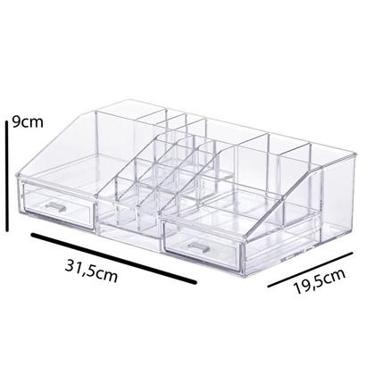 Imagem de Organizador de Cosméticos Cristal com Gaveta Paramount