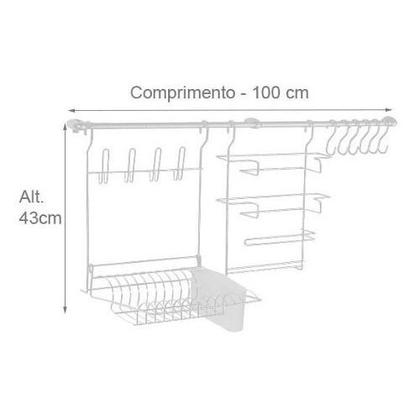 Imagem de Organizador de Cozinha de aço Cook Home 9 - Arthi