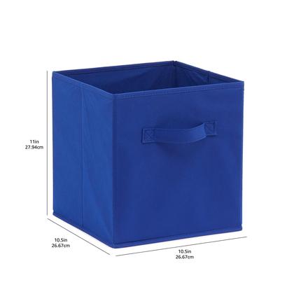 Imagem de Organizador de cubos de armazenamento Amazon Basics Navy Blue, pacote com 6