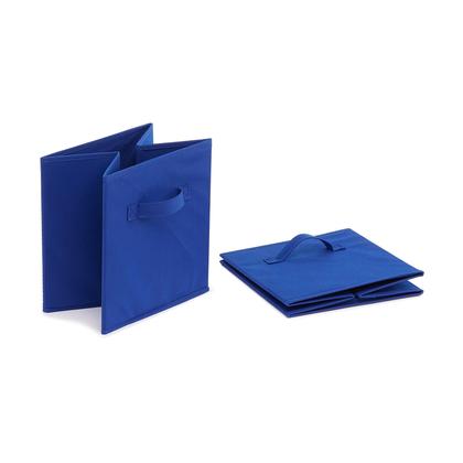 Imagem de Organizador de cubos de armazenamento Amazon Basics Navy Blue, pacote com 6