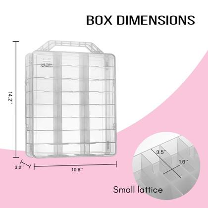 Imagem de Organizador de Esmaltes Makartt para 48 Garrafas - Transparente