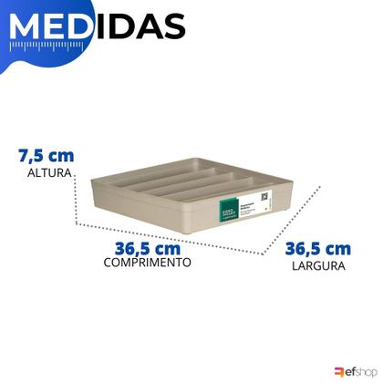 Imagem de Organizador De Gaveta C/ Divisorias Modular Multiuso Paramount
