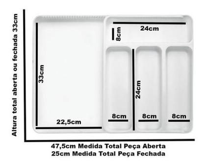 Imagem de Organizador De Gaveta Extensível Divisor Porta Talheres