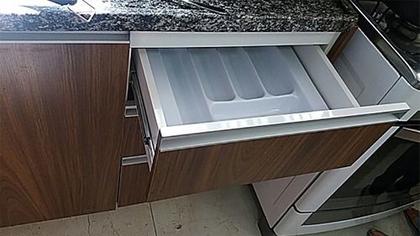 Imagem de Organizador De Gaveta Extensível Divisor Porta Talheres Utensílios Cozinha Banheiro