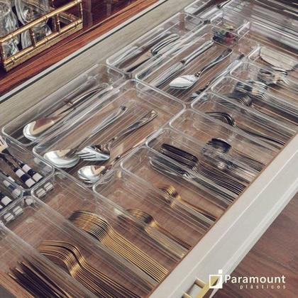 Imagem de Organizador de Gaveta Modular Utensílios de Cozinha Acrílico