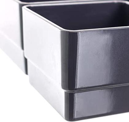 Imagem de Organizador de Gaveta Para Escritorio Bjuterias Maquiagem 6 Peças Preto