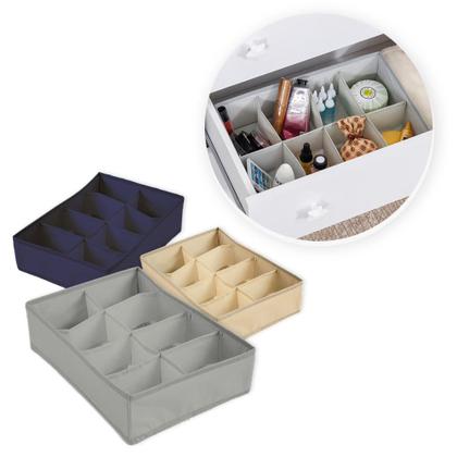 Imagem de Organizador de Gavetas com 8 Divisórias Meias Roupa Íntima