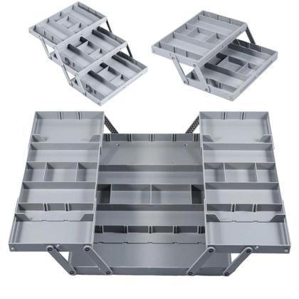 Imagem de Organizador De Gavetas Expansível E Dobrável De 2 Ou 3 Níveis Com Compartimentos Ajustáveis