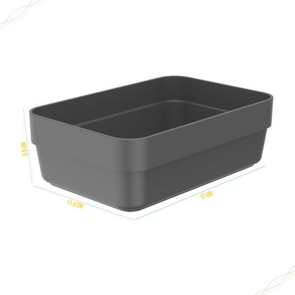 Imagem de Organizador De Gavetas Multiuso Logic Ou Tamanho P (11,5 x 17 x 5,5cm)