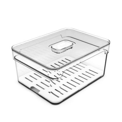 Imagem de Organizador De Geladeira 2,2 Litros Com Tampa Clear Fresh
