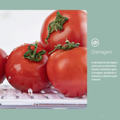 Imagem de Organizador De Geladeira Com Tampa Clear Fresh 5 Litros 30 x 15 x 13 cm OF300 OU Martiplast