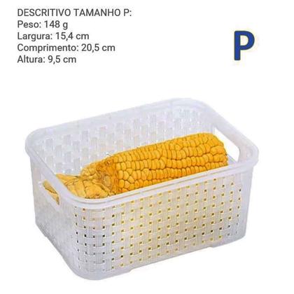 Imagem de Organizador de Geladeira Rattan P Natural Nitron