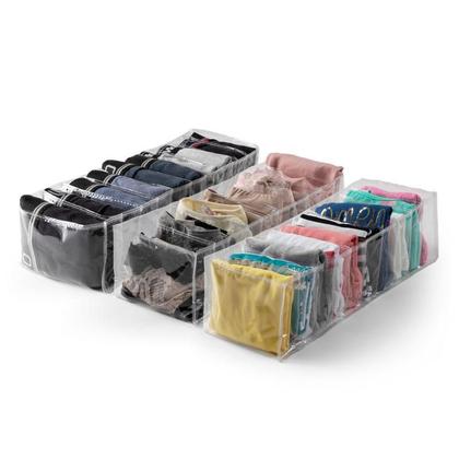 Imagem de Organizador de Guarda Roupa Colmeia 10 Espaços Kit com 10UND
