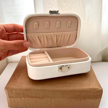 Imagem de Organizador de Joias Portátil com Click Divisórias Especiais