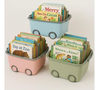 Imagem de Organizador De Lego, Livros E Brinquedos - Kit 3 Caixas 50l