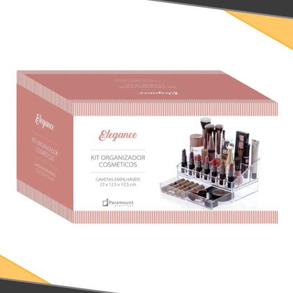 Imagem de Organizador de Maquiagem e Cosméticos de Acrílico C/ Gaveta - Paramount