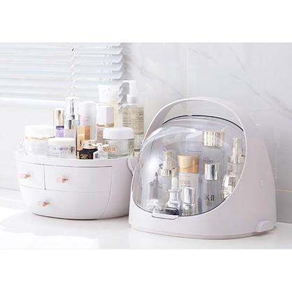 Imagem de Organizador De Maquiagem e Cosméticos Design Cápsula Com Gavetas - Branco