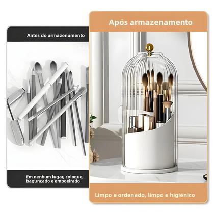 Imagem de Organizador De Maquiagem Rotativo De Grande Capacidade 360 Armazenamento De Cosméticos Para Banheiro