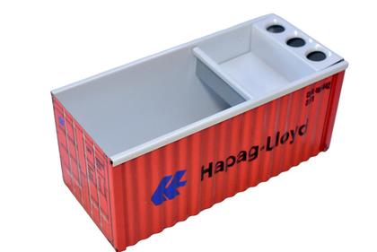 Imagem de Organizador de mesa conteiner em metal - hapag-lloyd