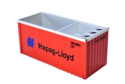 Imagem de Organizador de mesa conteiner em metal - hapag-lloyd