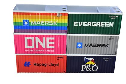 Imagem de Organizador de mesa conteiner em metal - hapag-lloyd