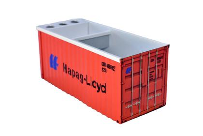 Imagem de Organizador de mesa conteiner em metal - hapag-lloyd