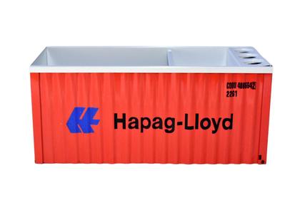 Imagem de Organizador de mesa conteiner em metal - hapag-lloyd