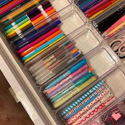 Imagem de Organizador de Mesa Escritório Modular 4 Documentos Multiuso