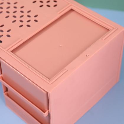 Imagem de Organizador de Mesa Multiuso com Gaveta Lorben Porta Treco para Escritório Caneta Cosméticos