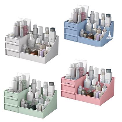 Imagem de Organizador de Mesa Multiuso com Gaveta Lorben Porta Treco para Escritório Caneta Cosméticos