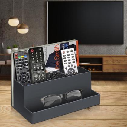 Imagem de Organizador de Mesa Multiuso Escritório Maquiagens Preto