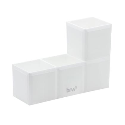 Imagem de Organizador de Mesa Porta Treco Caneta Escritório Modular Multiuso Tetris BRW