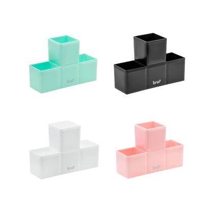 Imagem de Organizador de Mesa Porta Treco Caneta Escritório Modular Multiuso Tetris BRW