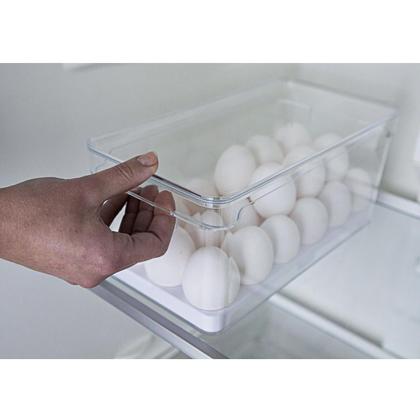 Imagem de Organizador De Ovos Clear Fresh 36 UN Porta Ovos Com Tampa E Alças Laterais Geladeira Cozinha OU