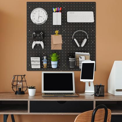 Imagem de Organizador de parede Peg Board FZK PegBoard com 4 Pegboard pretos