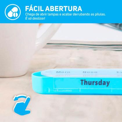 Imagem de Organizador de Pílulas Semanal Com Case